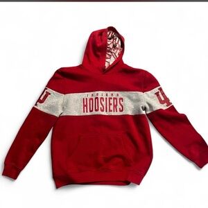 Indiana Hoosiers Red and Gray Hoodie